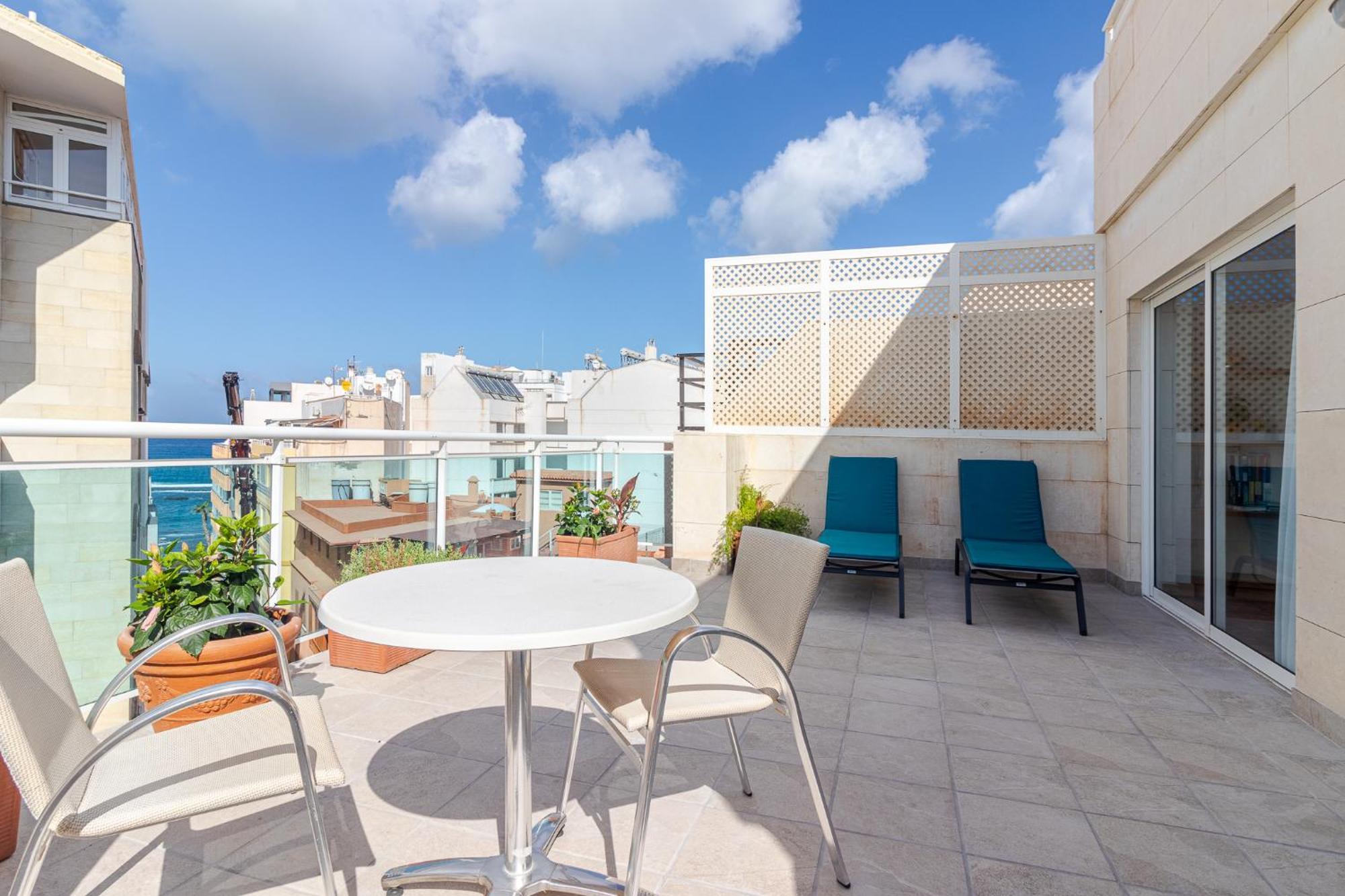 Espectacular Atico Con Terraza A 50 Mt Playa Canteras لاس بالماس دي غران كاناريا المظهر الخارجي الصورة