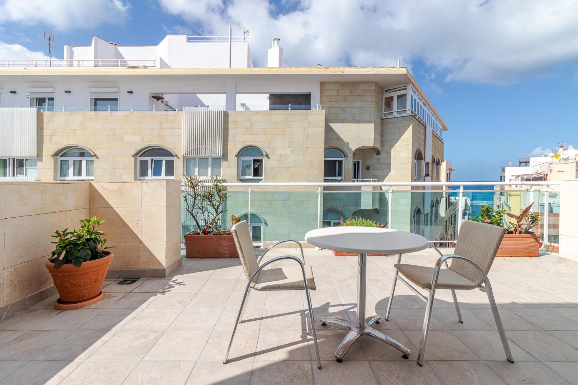 Espectacular Atico Con Terraza A 50 Mt Playa Canteras لاس بالماس دي غران كاناريا المظهر الخارجي الصورة